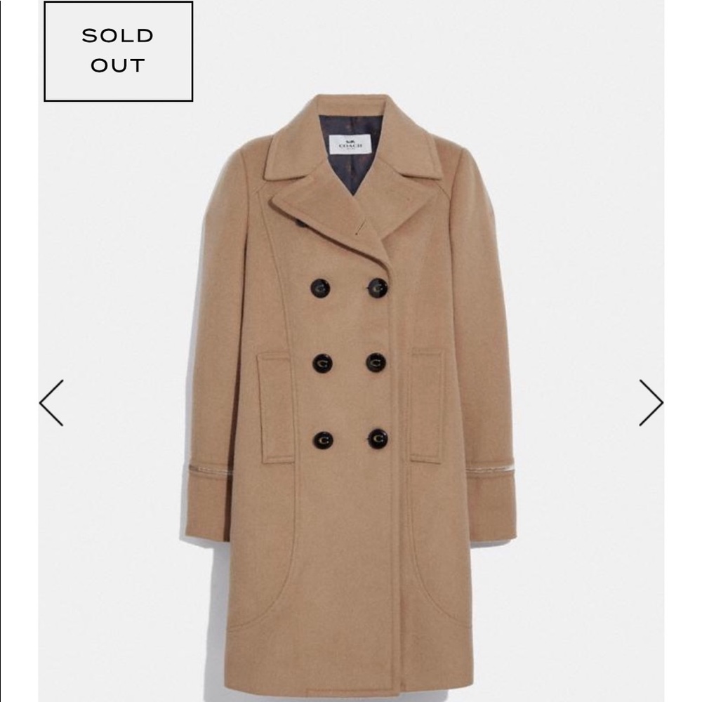 Coach Tailored wool coat ,like new!